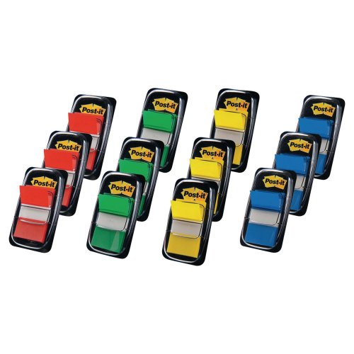 Teippimerkki Post-it® index säästöpakkaus värilajitelma 12kpl, hinta 24,85€