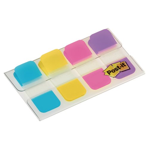 Teippimerkki Post-it® index strong 15,8 x 38,1mm värilajitelma 4kpl, hinta 4,12€