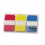 Teippimerkki Post-it® index voimakas sininen, punainen, keltainen, 3 x 22 kpl,