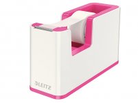 Teippiteline Leitz WOW pinkki/valkoinen