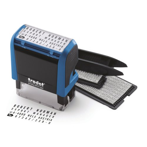 Tekstileimasinsetti Trodat typo printy 4912 itseladottava, hinta 34,68€
