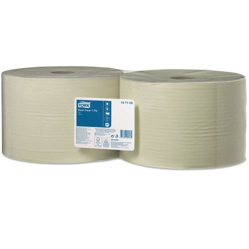 Teollisuuspaperirulla Tork® 127103 w1 basic 1-krs 1190m x 23,5cm 2kpl, hinta 120,18€