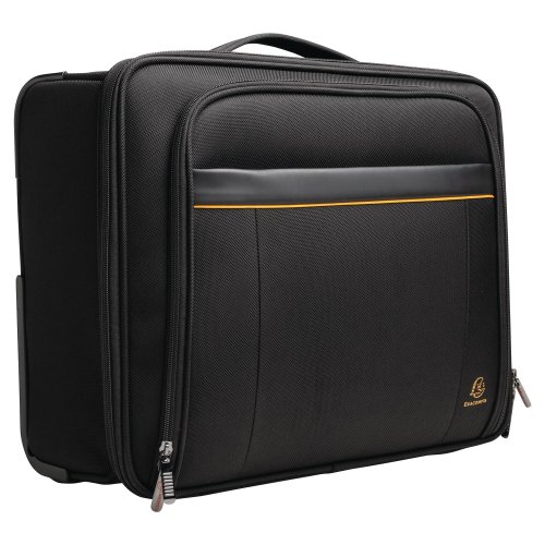 Tietokonelaukku Exacompta exatrolley slim pyörillä, musta, hinta 131,26€