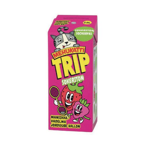 Trip Pillimehu mehukatti vadelma mansikka sokeriton 2 dl 24kpl, hinta 20,90€