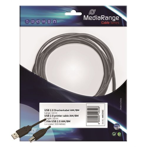 Tulostinkaapeli 3m USB 2.0 musta, hinta 2,03€