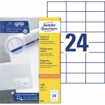 Tulostustarra Avery 3474 70 x 37mm 24-osainen 2400kpl