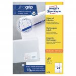 Tulostustarra Avery 3475 70 x 36mm 24-osainen 2400kpl