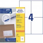 Tulostustarra Avery 3483 105 x 148mm 4-osainen 400kpl