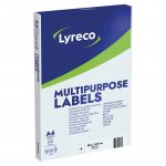 Tulostustarra Lyreco 105 x 148mm 4-osainen 400kpl