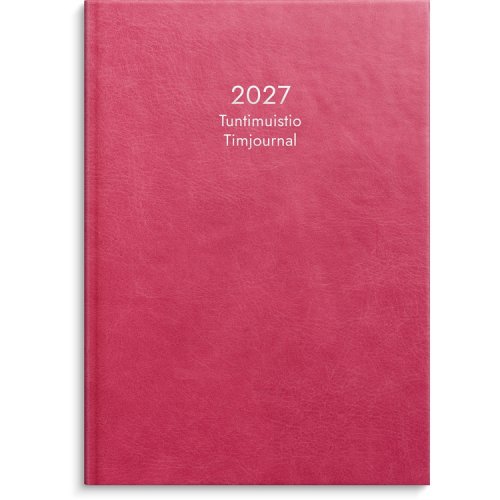 Tuntimuistio A4 sidottu roosa 2027, hinta 17,41€