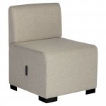 Tuoli Alba hizia selkänojalla beige sahara 62 x 62 x 45 cm