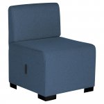 Tuoli Alba hizia selkänojalla denim blue 62 x 62 x 45cm