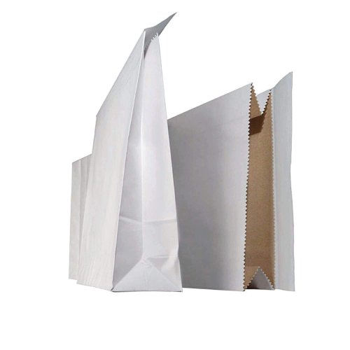 Tuplapussi 250 x 480 x 70mm valkoinen, hinta 0,58€