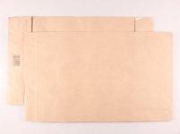 Tuplapussi Propac 250 x 410 x 70 mm 2x80G ruskea /100