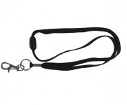 Turvakaulanauha + avainrengas + haka 90 cm musta