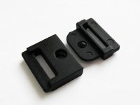 Turvalukko 10mm:n kaulanauhaan musta 50kpl