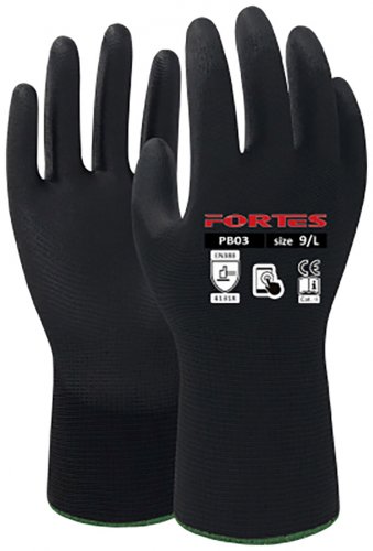 Työkäsine Fortes PB03 PU koko 7, hinta 1,08€