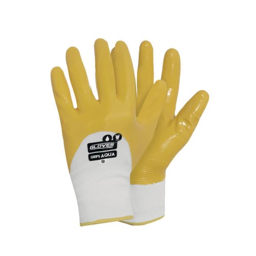 Työkäsine Glovespro® grips aqua nitriili koko 9, hinta 1,18€