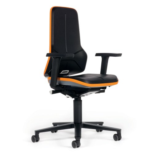 Työtuoli Bimos neon2 käsinojilla keinonahkaa, hinta 1408€