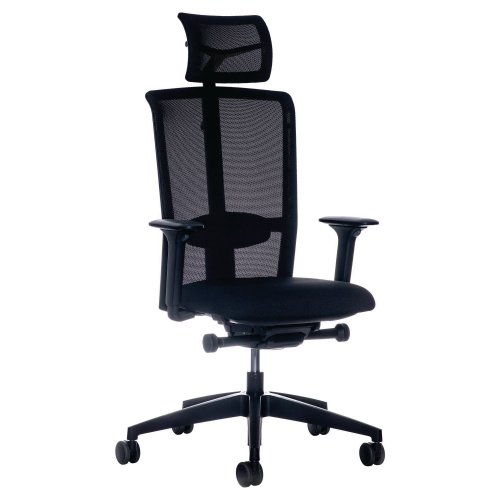 Työtuoli Interstuhl lx216 ergonominen korkeaselkäinen musta, hinta 616,99€