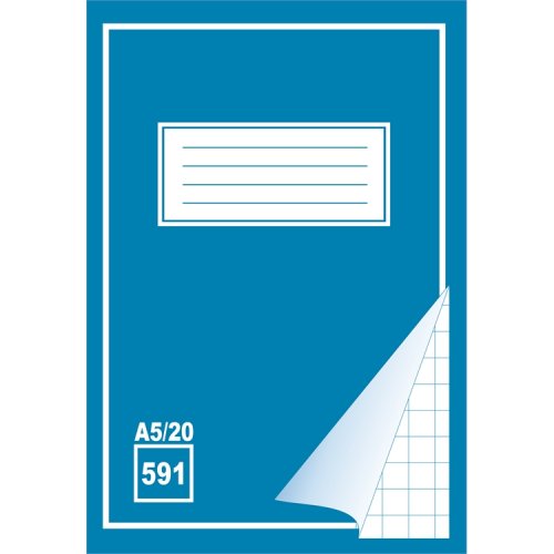 Työvihko 591 A5/20 blanko + isot ruudut, hinta 0,22€