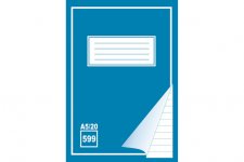 Työvihko 599 A5/20 blanko + viivat