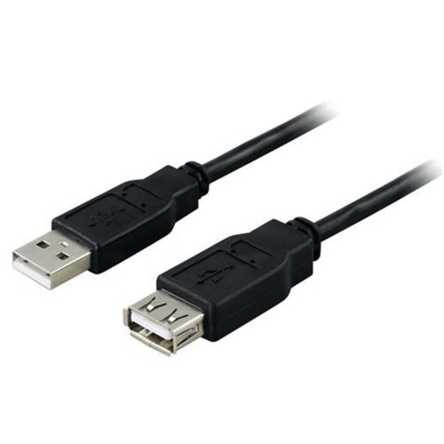 Usb-a Jatkokaapeli Deltaco 2.0 5m musta, hinta 11,99€