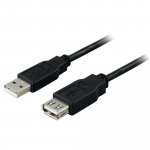 Usb-a Jatkokaapeli Deltaco 2.0 5m musta