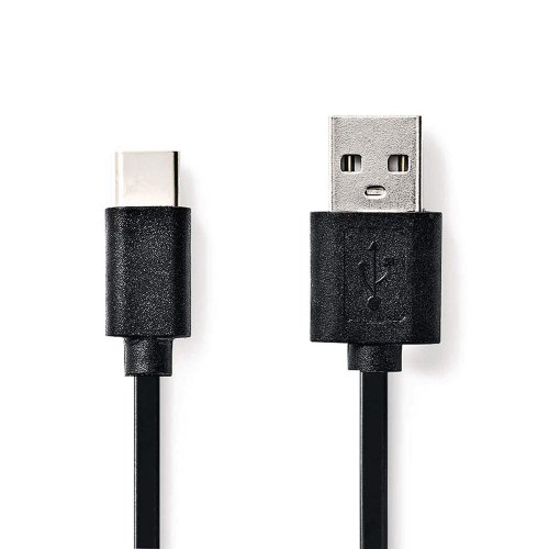 Usb-a Usb-c Adapteri Nedis 2m kaapelilla, hinta 6,55€