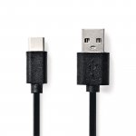 Usb-a Usb-c Adapteri Nedis 2m kaapelilla