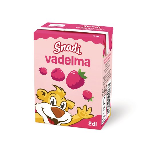 Vadelmajuoma Vip snadi pillillä 2dl 10kpl, hinta 7,60€