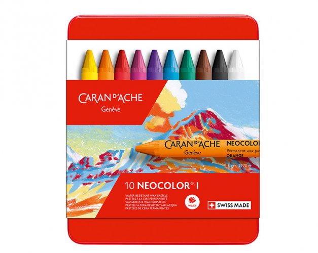 Pastelliliitu Caran dAche Neocolor värilajitelma /10, hinta 23,83€