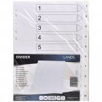 Välilehti 1-10 a4 pp valkoinen