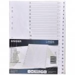 Välilehti 1-20 a4 kartonki valkoinen