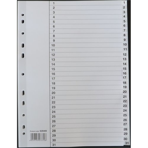 Välilehti Esselte A4 kartonki 31-osainen, hinta 1,65€