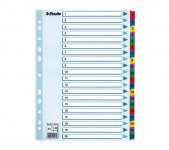 Välilehti Esselte Mylar A4 20-osainen värillinen