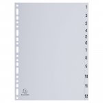 Välilehti Exacompta 1-12 a4 pp valkoinen