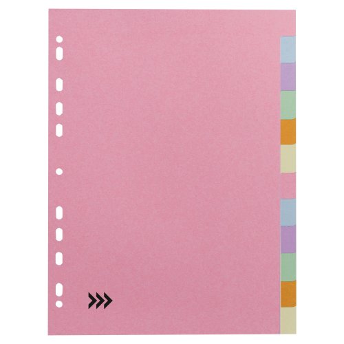 Välilehti Lyreco 12-osainen a4 kartonki, hinta 1,35€