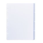 Välilehti muovia kierrevihkoon