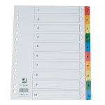 Välilehti Q-CONNECT A4 1-10 PP värillinen