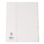 Välilehti Q-CONNECT A4 A-Ö PP valkoinen