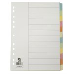 Välilehti Q-CONNECT blanco kartonki A4 12-os värilajitelma