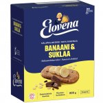 Välipalakeksi Elovena banaani-suklaa 30g 10kpl
