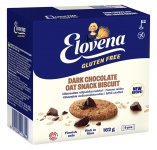 Välipalakeksi Elovena gluteeniton tumma suklaa 9 x 18 g