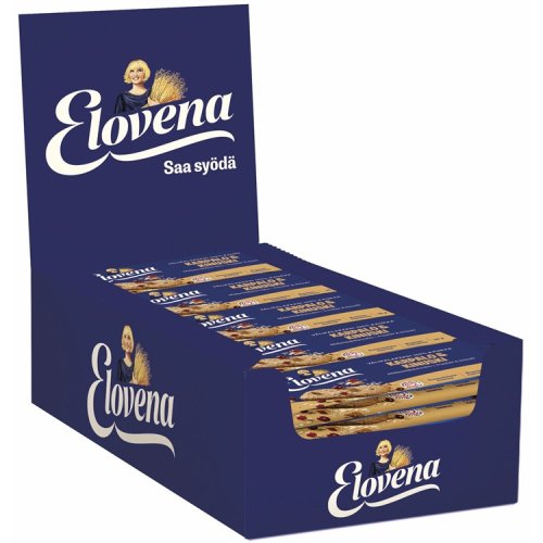 Välipalakeksi Elovena Karpalo-kinuski 30 x 30 g, hinta 22,79€