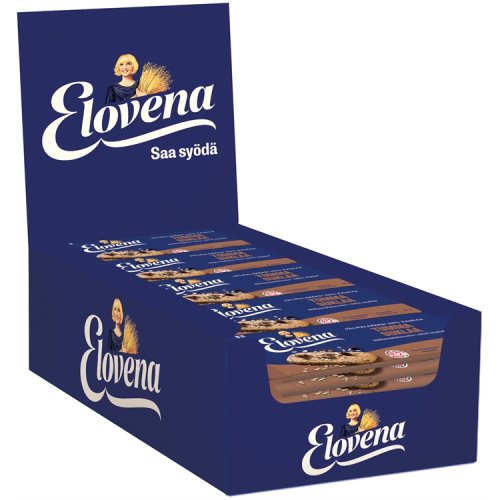 Välipalakeksi Tumma Suklaa Elovena 30 x 30 g, hinta 22,79€
