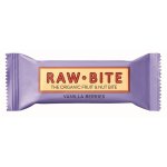 Välipalapatukka Rawbite Vanilla Berries luomu 12 x 50 g