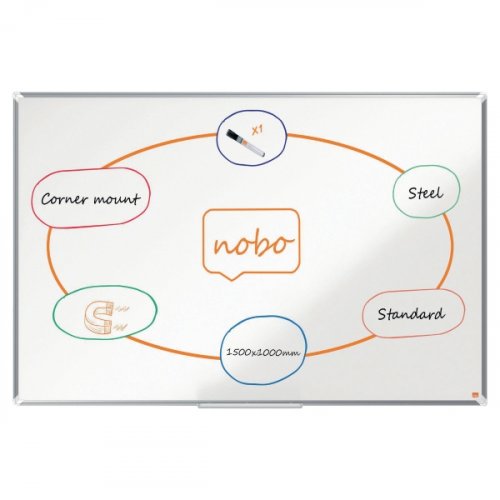 Valkotaulu Nobo premium plus teräs 1500 x 1000mm, hinta 151,31€