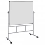 Valkotaulu pyörillä 120 x150 cm Bi-office siirtotaulu