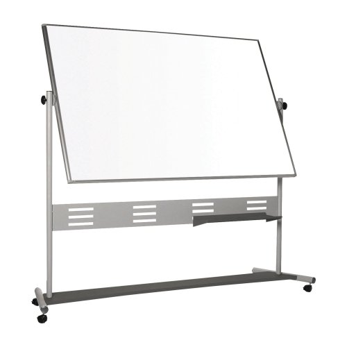 Siirtotaulu 120x150 kaksipuoleinen on laadukas emaloitu magneettinen siirtotaulu, se on varustettu lukittavilla pyörillä, käännettävän siirtotaulun pinta on teräsemalia, kätevät siirtotaulut tarjous hintaan